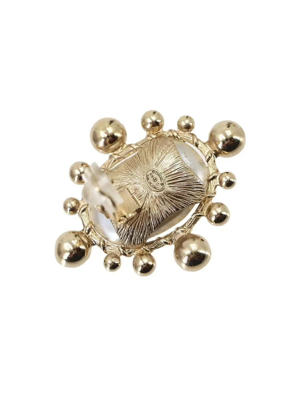 Chanel Cc Logo Clip-On Earrings Gold- #357866C99B